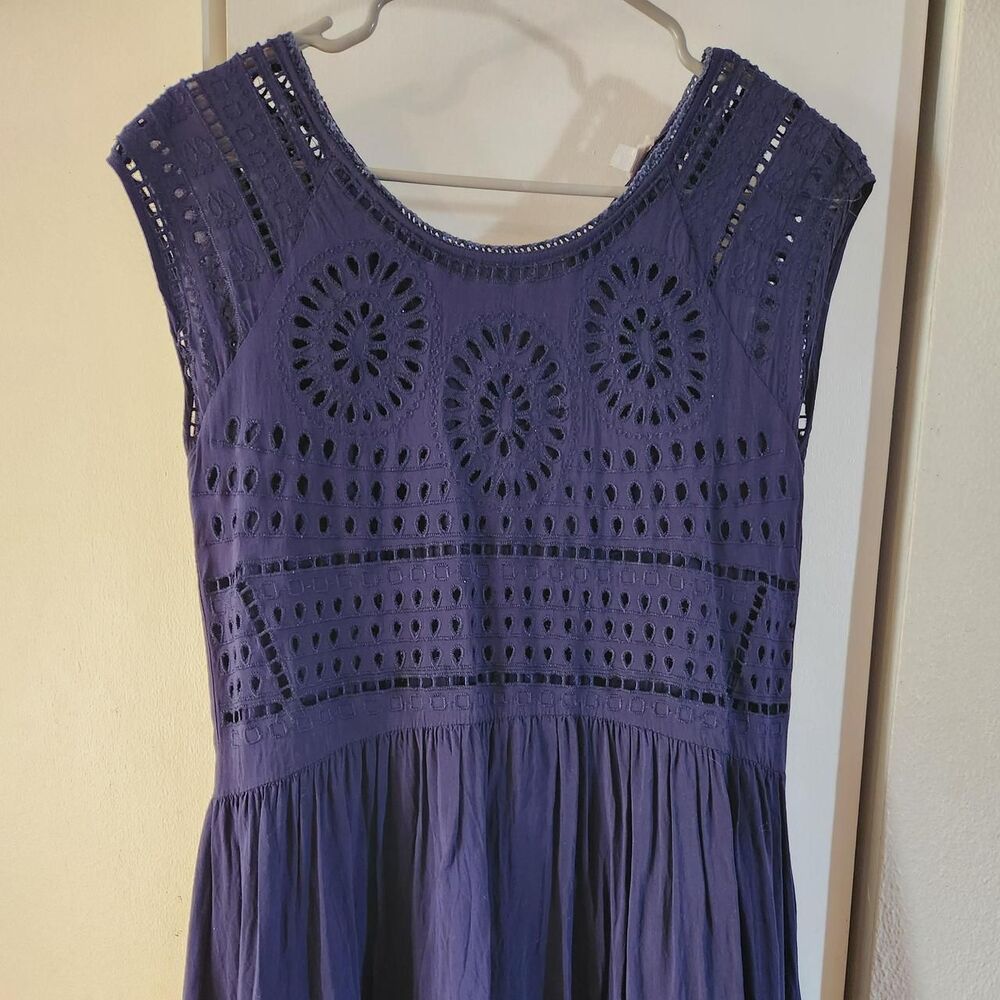 Ecote Women's Navy and Blue Dress sz XS